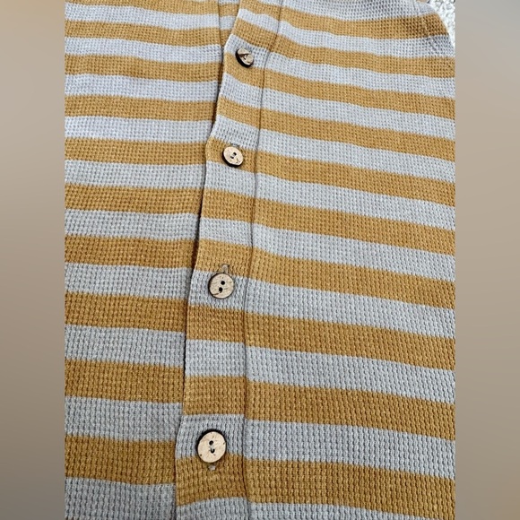 Striped Kids One Piece - Gray and Brown - Picture 3 of 4